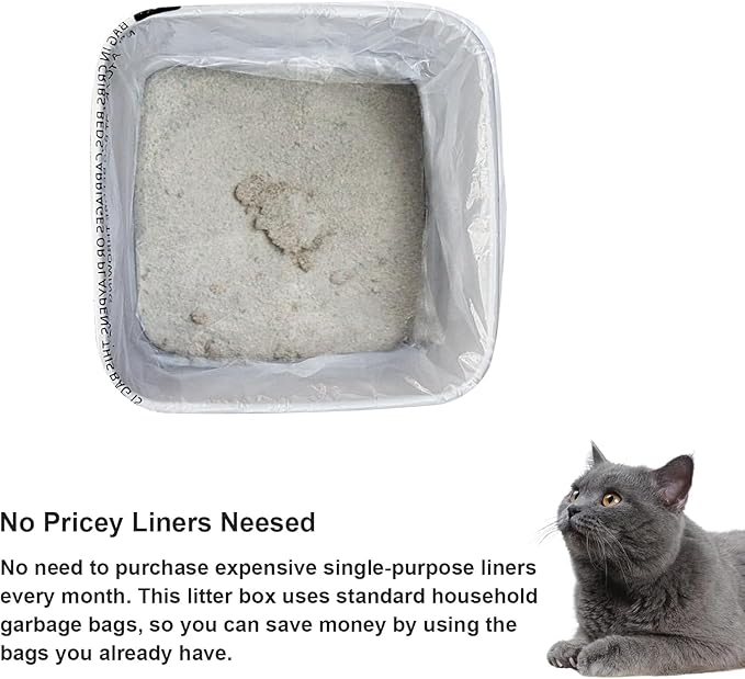 Cat litter Box Liners, Compatible wiht Most of IRIS USA Premium Top Entry Cat Litter Box, 40 Pack