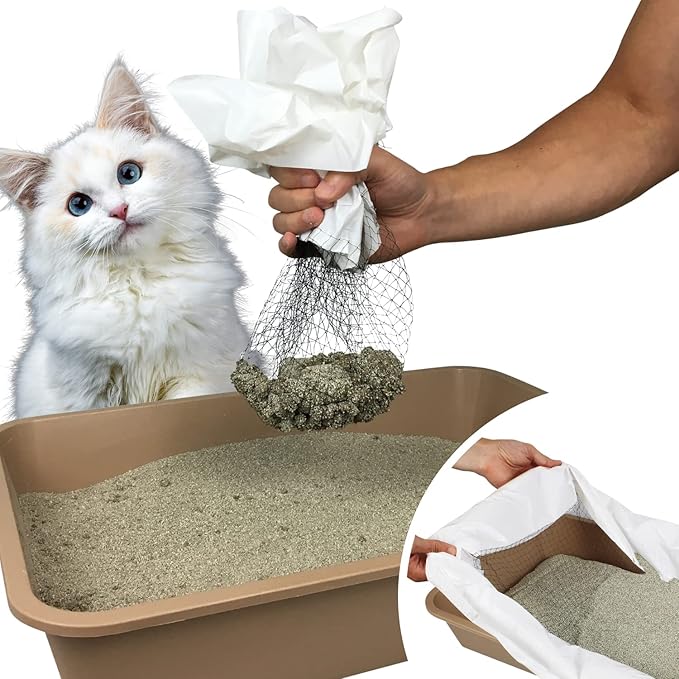 Purrfect Pouch Sift n Toss Disposable Cat Litter Box Liners, 14 Count