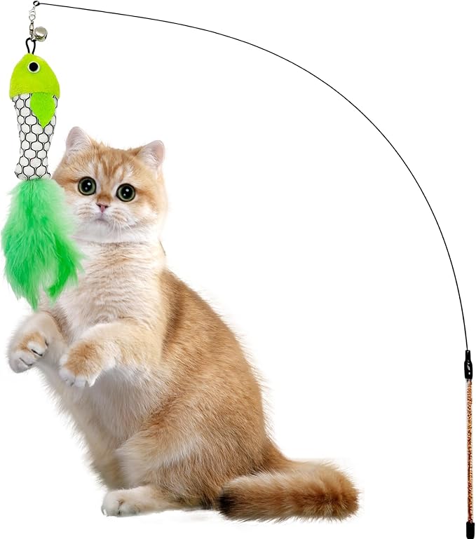 Spiral Tunnel Cat Toys, Self Play Cat Spiral Tunnel Toy, Folded Cat Tunnel Spring Toy for Indoor Cats (Green)