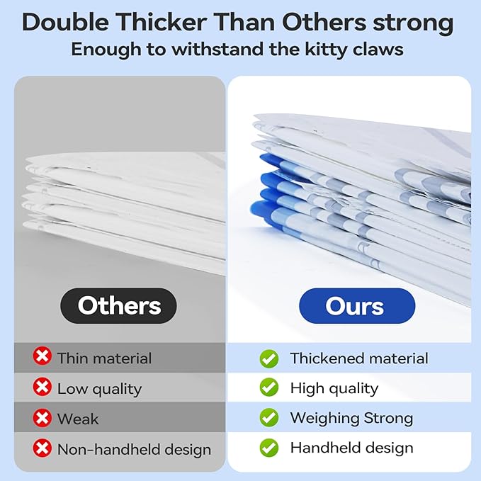 Compatible Self-Cleaning Litter Box Liners - 80 Pack, 18x20 Inches, 4 Gallon Bags, 2 Mil Thickness, Easy Installation, Durable for Automatic Litter Box Drawers
