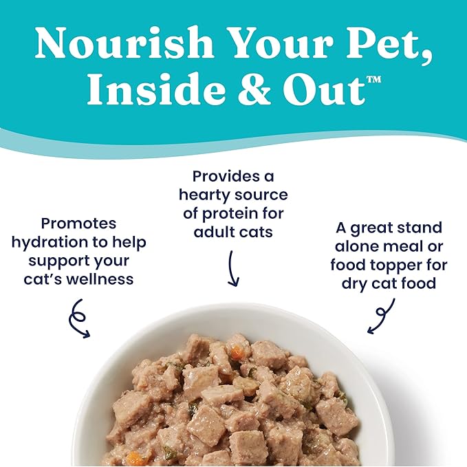 Solid Gold Wholesome Selects Wet Cat Food - Chicken Liver Chunks - Canned Cat Food, 24 Pack