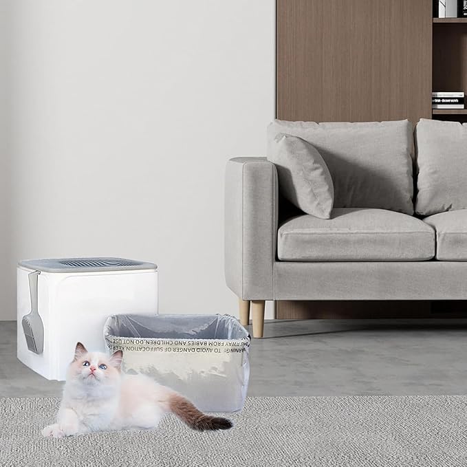 Cat litter Box Liners, Compatible wiht Most of IRIS USA Premium Top Entry Cat Litter Box, 40 Pack