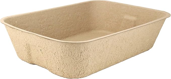 Midlee Large Disposable Cat Litter Boxes - Set of 20- Travel Kitty Tray