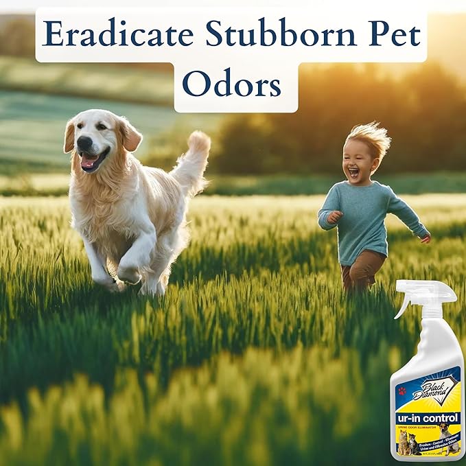 Ur-in Control Eliminates Urine Odors – Removes Cat, Dog, Pet, Odors Human Smells From Carpet, Furniture, Mattresses, Grout and Pet Bedding, Concrete. Biodegradable Enzymes. (1-Quart/1-Gallon)