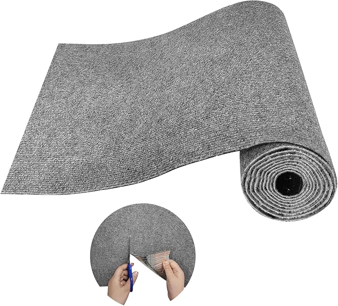Trimmable Cat Scratching Post Carpet Covered 78.7”x15.8” Self-Adhesive Cat Tree Shelves Replacement Parts Mat Cat Scratcher for Cat Tree Shelf Shelves Steps Couch Furniture DIY Protector