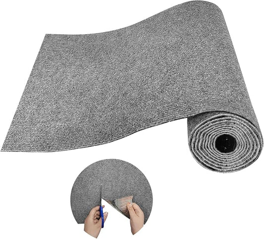 Trimmable Cat Scratching Post Carpet Covered 78.7”x15.8” Self-Adhesive Cat Tree Shelves Replacement Parts Mat Cat Scratcher for Cat Tree Shelf Shelves Steps Couch Furniture DIY Protector