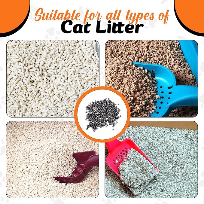 Pack of 3 - Cat Litter Deodorizer (Unscented) - Activated Carbon