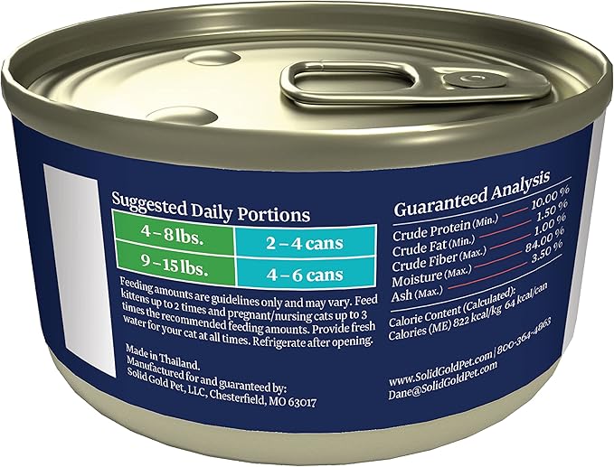 Solid Gold Nature's Harmony Wet Cat Food - Pate & Shreds in Gravy - Real Chicken & Duck Shreds - Canned Cat Food, 24 Pack