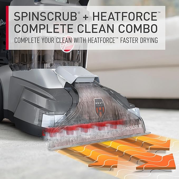 Hoover Powerscrub XL Pet Carpet Cleaner Machine, Upright Shampooer, FH68050, Black