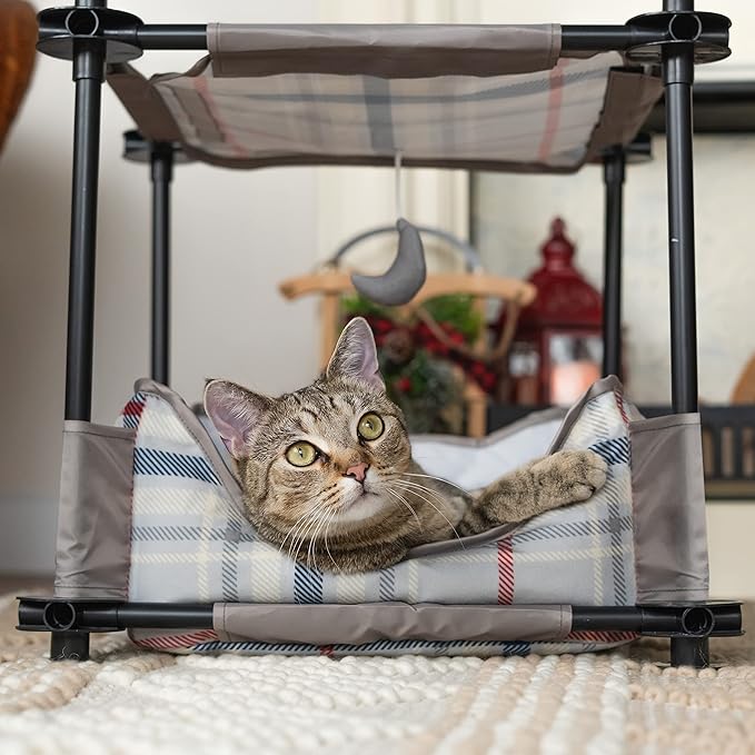 Kitty City Claw Indoor Mega Kit Cat Furniture, Corrugate Cat Scratcher, Cat Bed