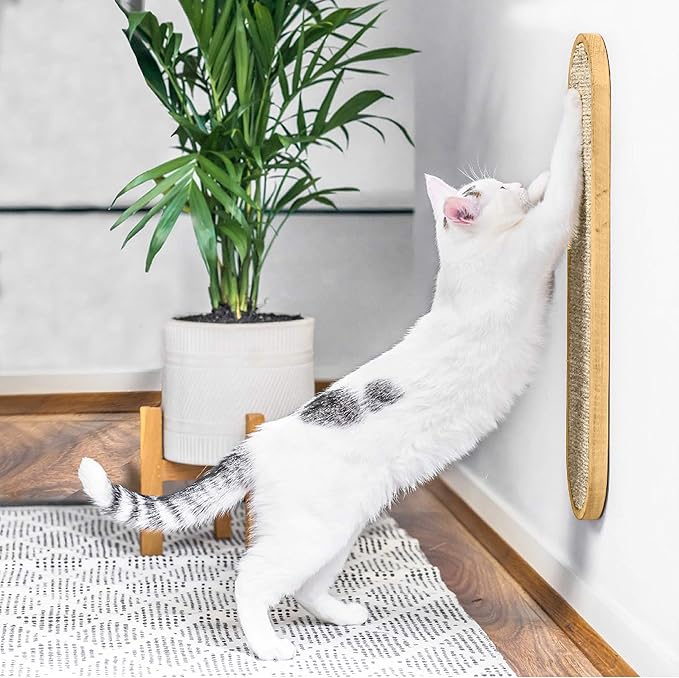 7 Ruby Road Wall Mounted Cat Scratcher - Indoor Cat Scratching Board Cat Vertical Cat Scratcher for Wall - Cat Scratch Pad Scratching Post for Indoor Cat Wall Mounted - Cat Wall Furniture Scratch