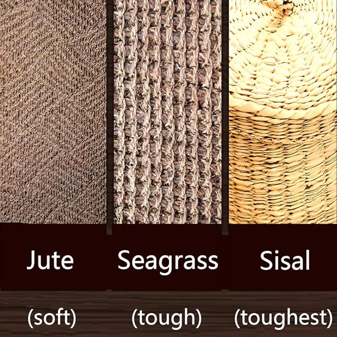 Sisal Rope 6mm for Cat Scratcher Repair and Replace Cat Scratching Post, DIY Scratching Furniture - Cat Tree, Scratch Carpet & Mat, Cat Kicker Toys, Natural Jute 98ft/30m