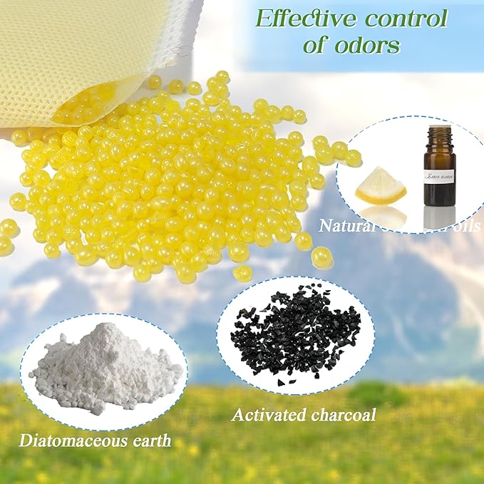 12 Pack Odor Remover Refills Compatible with Whisker OdorTrap Pod, Cat Toilet Odor Eliminates Deodorant for Litter-Robot and Traditional Litter Boxes (4* Jasmine + 4* Rose + 4* Lemon)