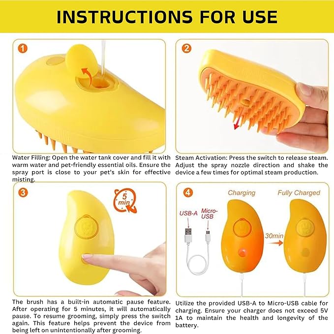 Cat steam brush,Cat brushes for indoor cats, Steam brush for cats, Dog brush for shedding,Misty brush cat, Steamy cat brush, Cat grooming supplies, Cat brush with steam, Cat brush for shedding, Gato
