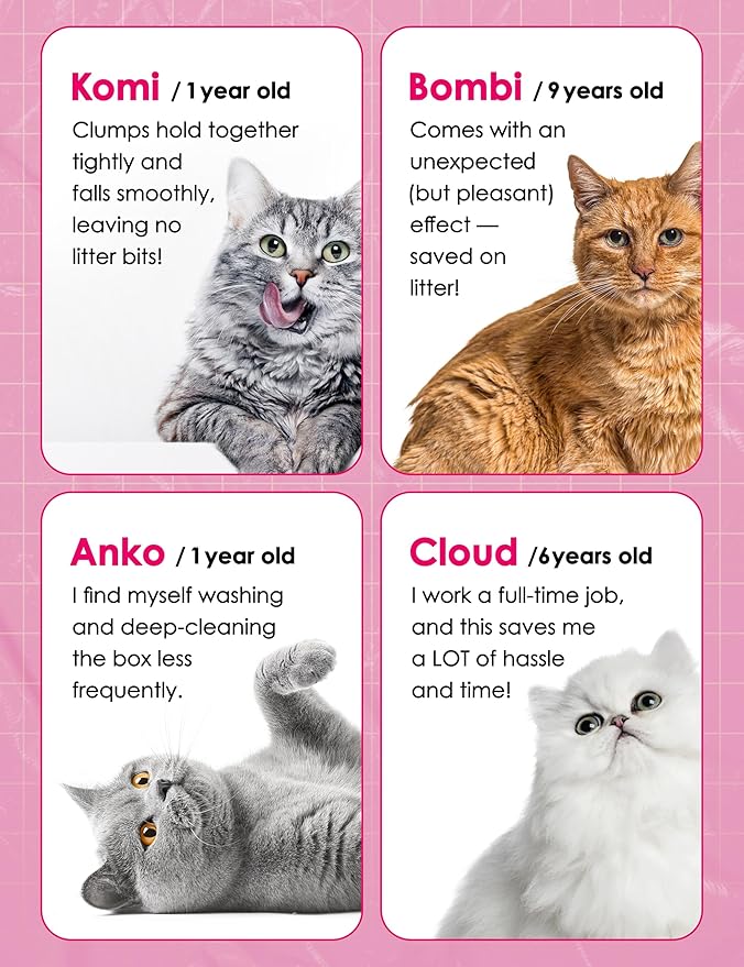 Neko Island Non-Stick Booster Clay Cat Litter Cat Attract Litter Additive | Cat Urine Smell Eliminator Scoop Away Cat Litter Unscented | Dust Free Cat Litter Clumping Pet Odor Eliminator (10 lbs, 2EA)