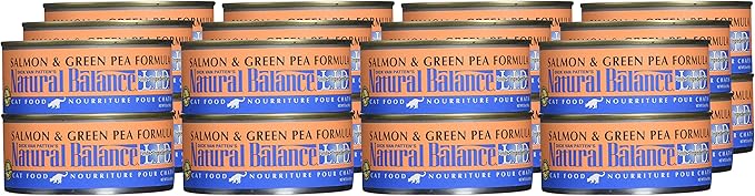 Dick Van Patten'S Natural Balance Limited Ingredient Salmon And Green Pea Canned Cat Food (Case Of 24), 5.5 Oz.