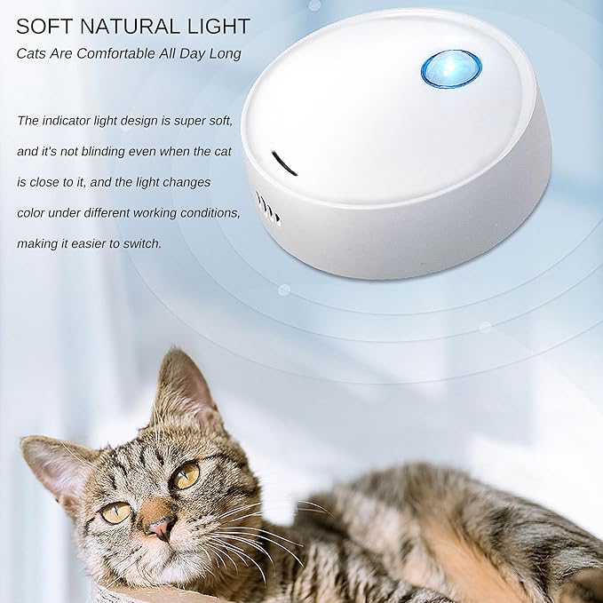 Cat Litter Deodorizer Pets Odor Eliminator, 99% Dust-Free Smart Litter Deodorization for All Kinds of Cat Litter Box Pets Room Wardrobe Kitchen Shoe Cabinet Toilet and Small Area (White, P2)