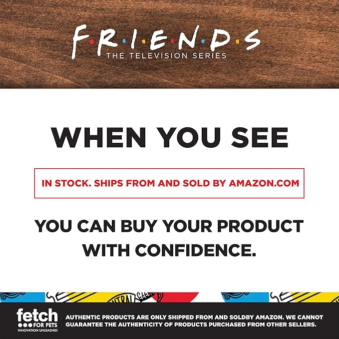 Friends Dog Toy | Gold and Purple Picture Frame from Friends TV Show, Vinyl Rubber Dog Toy | Squeaky Dog Toy - Friends TV Show Merchandise