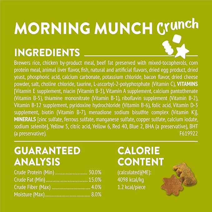 Purina Friskies Party Mix Morning Munch Crunch Cat Treats - (Pack of 10) 2.1 oz. Pouches