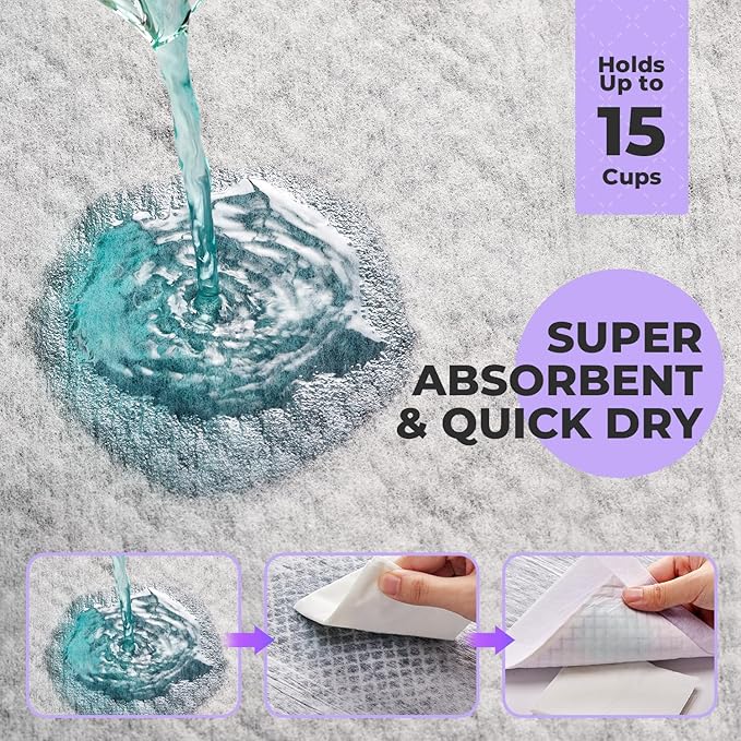 Cat Pads Refills for Litter Box: Cat Litter Mat for Tidy Cats Breeze Litter System - Thickened 6-Layer Super Absorbent Breeze Pads - 16.9" X 11.4" Activated Carbon Odor Control - Pack of 20