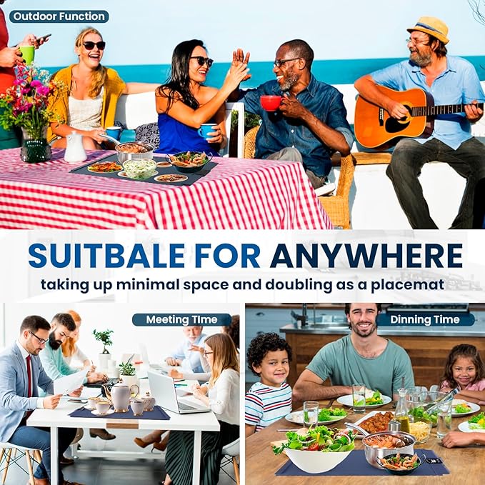 Electric Warming Tray, Full Surface Heating, Portable Food Warmer Rolling Silicone Mat, Food Warmer for Parties FeaturesFoldable Design & Fast Heating, Warming Plate for Buffet