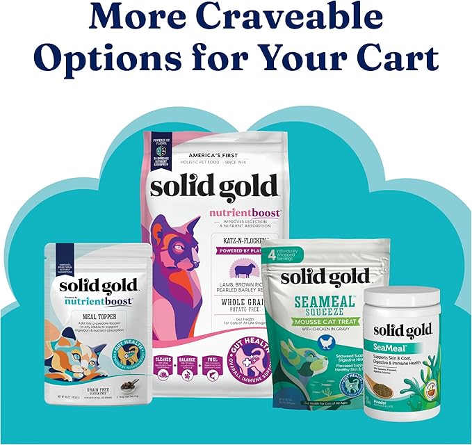 Solid Gold Five Oceans Wet Cat Food Variety Pack - Seafood - Canned Cat Food, 12 Pack