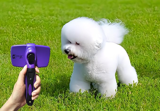 Volpe Cat Brush, Dog Brush, Furminator For Dogs, Dog Brush For Shedding,Cat Brushes For Indoor Cats,Dog Hair Remover, Deshedding Fur Removal,Purple
