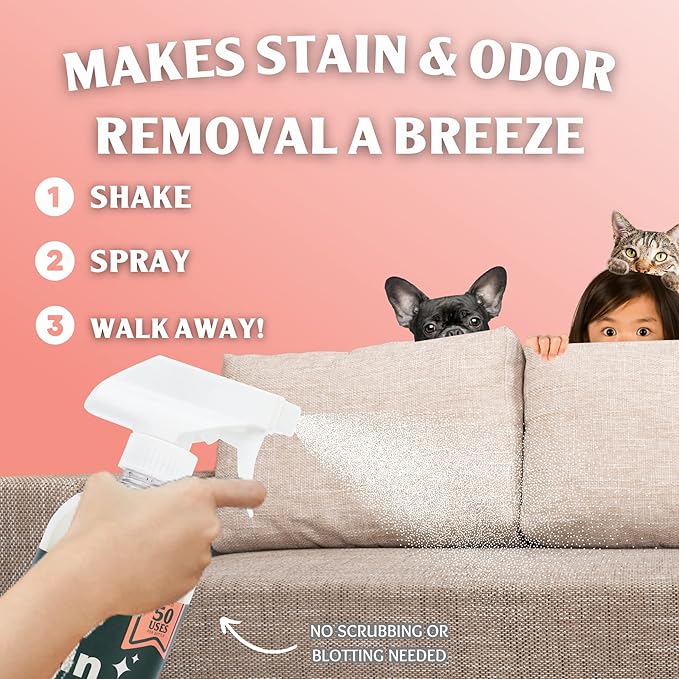 Sprinkle & Sweep Litter Box Deodorizer - Cat Litter Deodorizer Non Toxic and Safe for Kittens - Litter Deodorizer Instantly Eliminates Foul Litter and Urine Odors (Bag, Sifter & Spray)