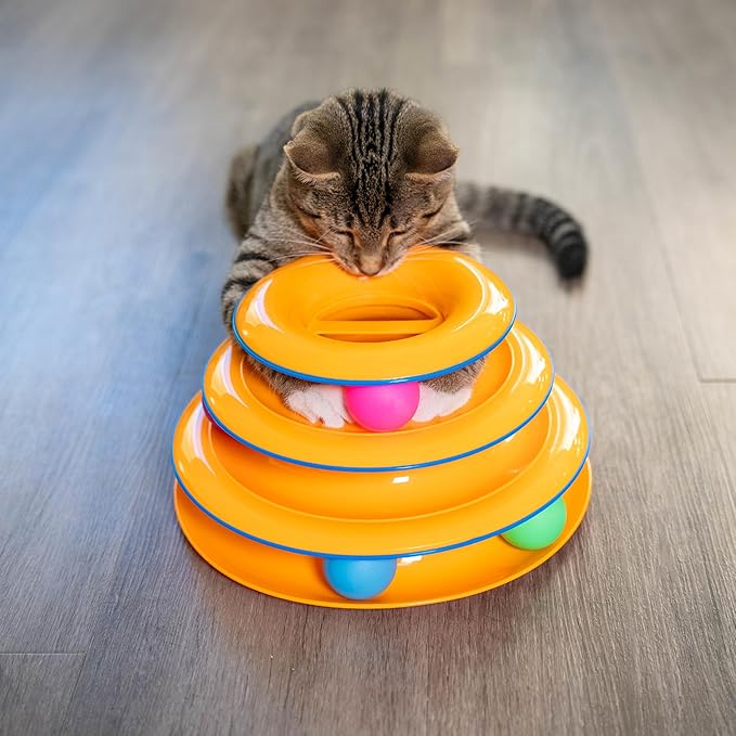 Catstages Replacement Balls for Cat Track Toy, Multiple Colors - 6 Pack, All Breed Sizes