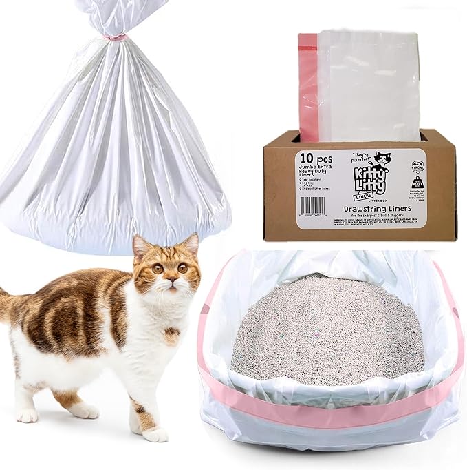 Cat Litter Box Liners 10 Count Jumbo Heavy Duty