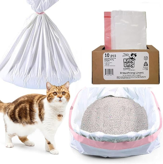 Cat Litter Box Liners 10 Count Jumbo Heavy Duty