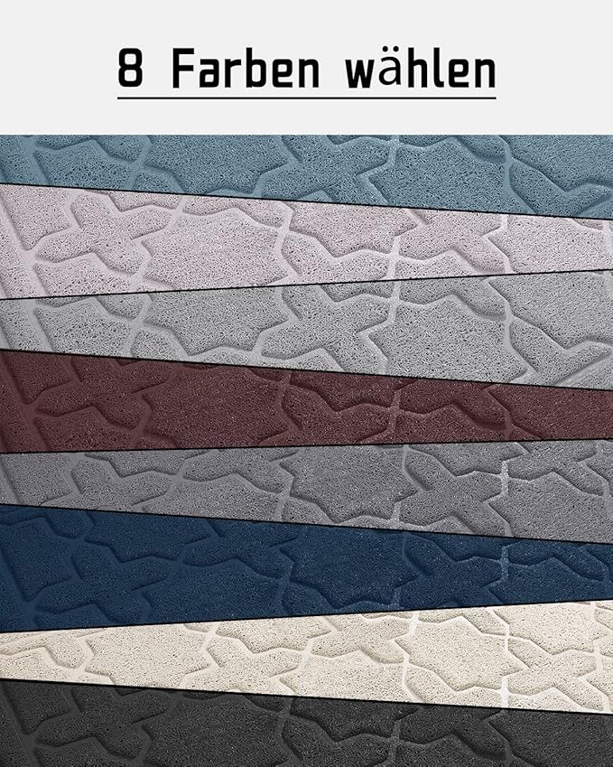 Yimobra Cat Litter Mat, 35.4"x23.6" Litter Box Mat with Litter Lock Mesh, Soft Cat Litter Mat Litter Trapping Mat, Easy to Clean, Non-Slip, Water Resistant, Litter Free Floors, Dark Blue