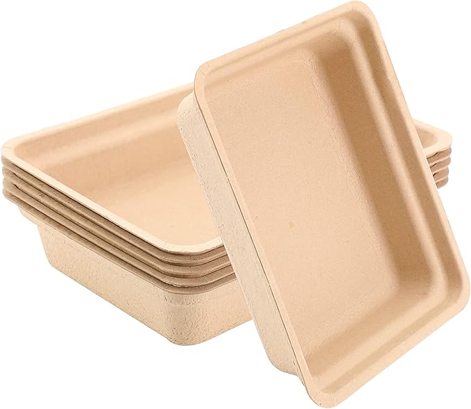 Disposable Cat Litter Box(15 Pack of Trays)(Suitable for Cat, Hamster, Guinea Pig, Mice, Rabbit Eco Friendly 100% Recycled Paper Trays,16.7 * 13.4 * 4.0Inches