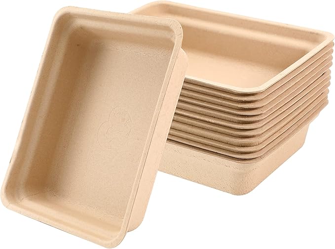Disposable Cat Litter Box(15 Pack of Trays)(Suitable for Cat, Hamster, Guinea Pig, Mice, Rabbit Eco Friendly 100% Recycled Paper Trays,16.7 * 13.4 * 4.0Inches