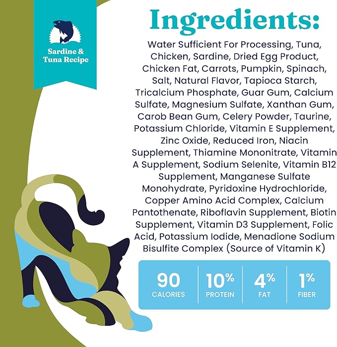 Solid Gold Flavorful Feast Wet Cat Food - Tuna & Sardine Pate - Canned Cat Food, 24 Pack