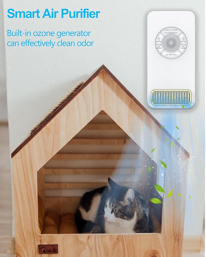 Cat Litter Deodorizer, Ozone Tech,3 Modes, Mini Size, Deodorization for Pet Room, Fridge, Car, Closet,Shoes Cabinet, and Home