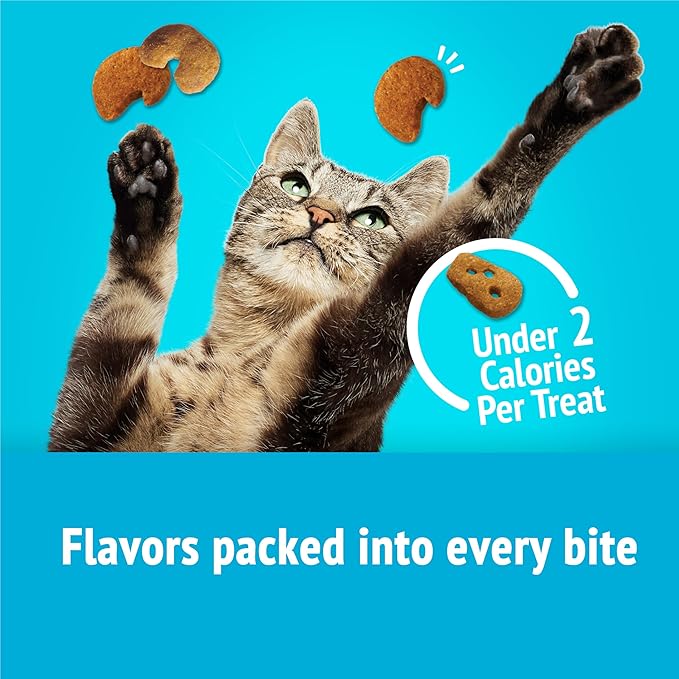 Purina Friskies Cat Treats, Party Mix Lobster & Mac 'N' Cheese Flavors - (Pack of 6) 6 oz. Pouches