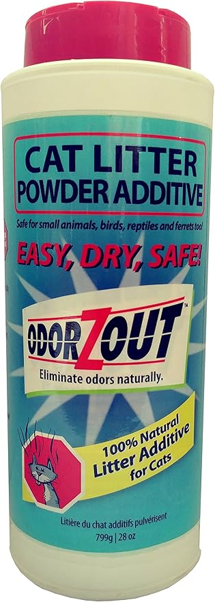 Cat Litter Additive Powder Litter Box Odor Remover 28-ounces