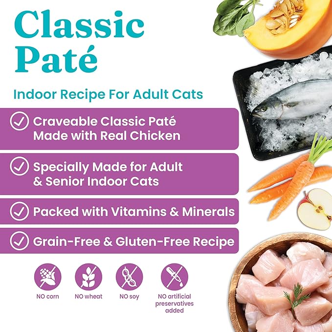 Solid Gold Flavorful Feast Wet Cat Food - Pate - Real Chicken - Canned Cat Food, 24 Pack
