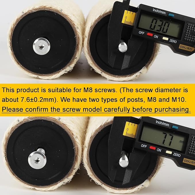 4 PCS 7.4cm 2.91in Diameter Cat Scratching Post Replacement Sisal Pole (50cm/19.69in, M8)