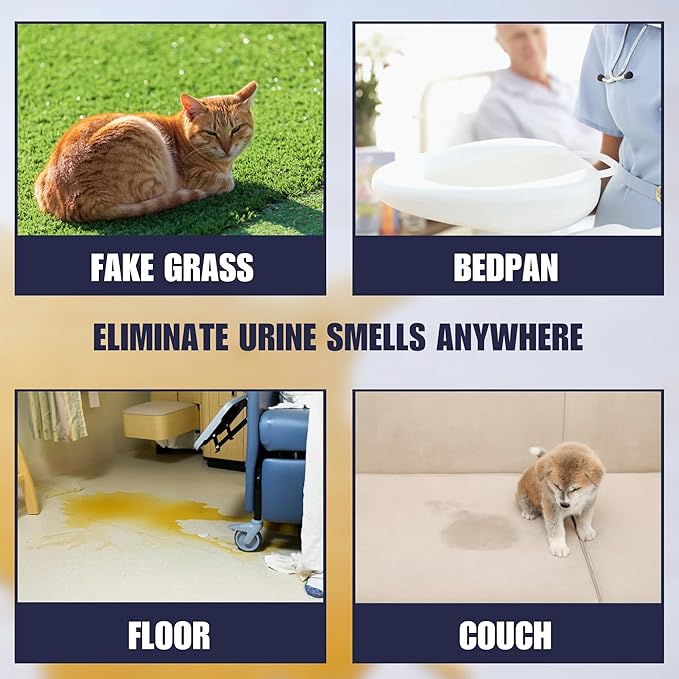 SMELLEZE Natural Urine Odor Removal Deodorizer: 2 lb. Powder Stops Urine Stench