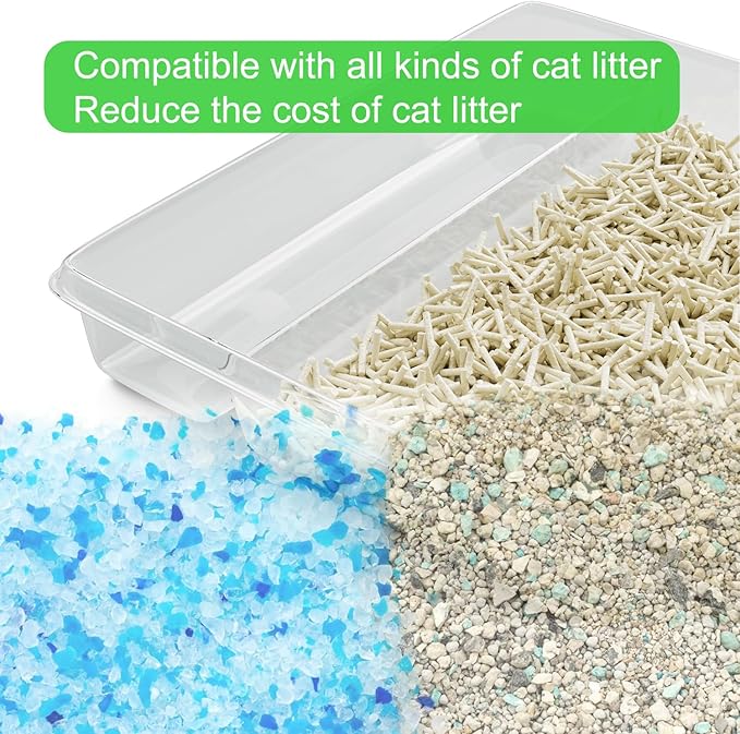 Disposable Litter Tray Compatible with Pet-Safe Scoop-Free Self-Cleaning Cat Litter Boxes - Easy to Clean Durable Litter Box Tray(10 Pieces)