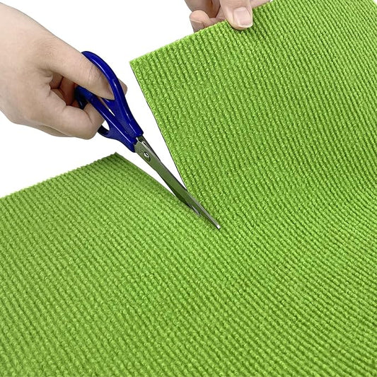 Trimmable Cat Scratching Post Carpet Covered 78.7”x15.8” Self-Adhesive Cat Tree Shelves Replacement Parts Mat Cat Scratcher for Cat Tree Shelf Steps Couch Furniture DIY Protector(Green)