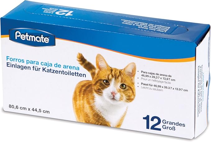 Petmate Large Litter Pan Liners, 12 Count (Pack of 1)
