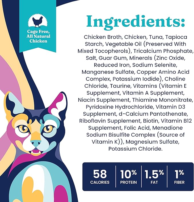 Solid Gold Nature's Harmony Wet Cat Food - Chicken & Tuna Shreds in Gravy - Canned Cat Food, 24 Pack