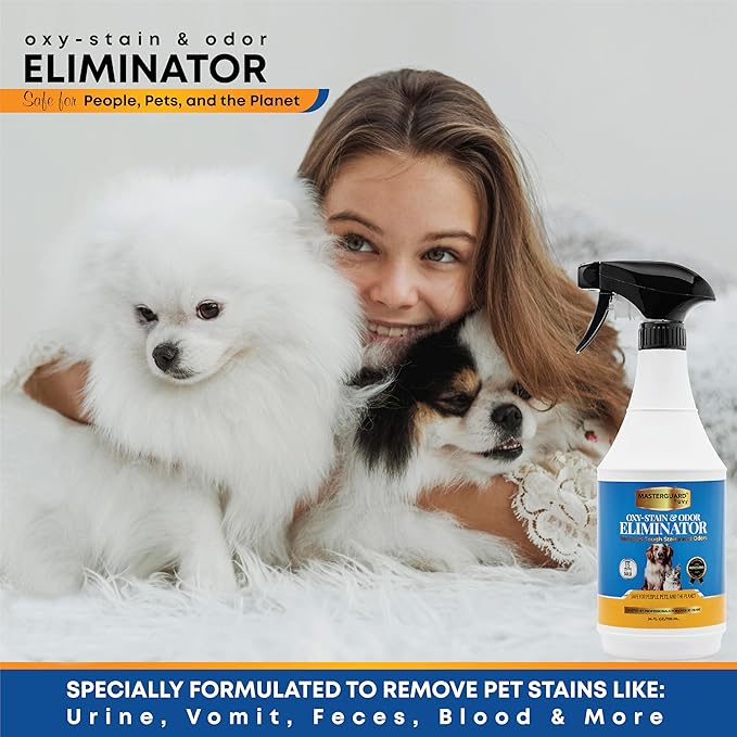 Water Based Solution Pet Stain & Odor Remover - Oxy Spot Cleaner, Urine Odor Eliminator for Home, Enzyme Cleaner for Dog and Cat Urine, Carpet Cleaner Spray, Pet Pee Repellent Indoor