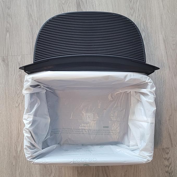 EcoLeo, Compatible with Litter-Robot 4 & 3, Compostable, Plant-based, Drawstring Liner Bags, Fits Leo's Loo Too & Catlink Automatic Litter Box Waste Drawer, Improved Thick