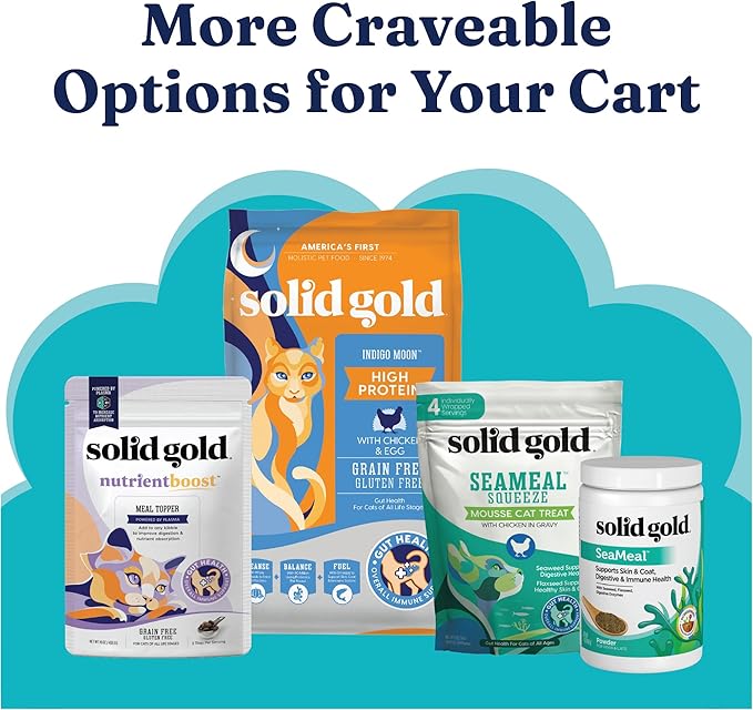 Solid Gold Wholesome Selects Wet Cat Food - Chicken Liver Chunks - Canned Cat Food, 24 Pack