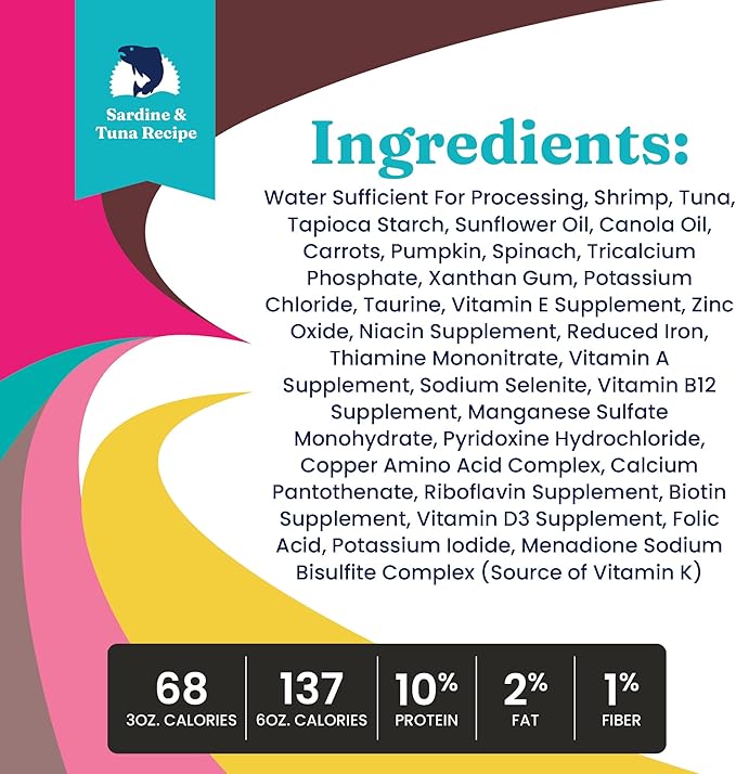 Solid Gold Wet Cat Food Shreds in Gravy - Canned Cat Food Made w/Real Tuna & Shrimp - Five Oceans Grain Free 16ct/6oz Can
