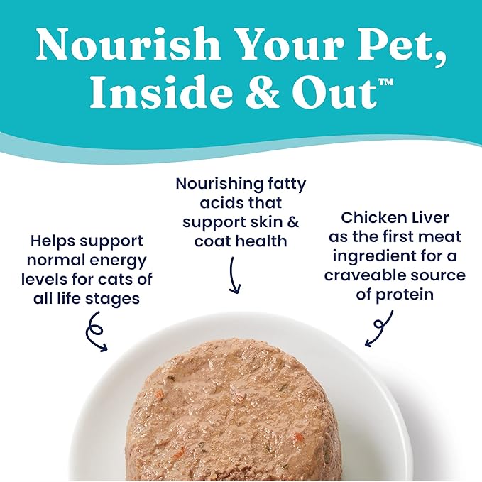 Solid Gold Tropical Blendz Wet Cat Food - Chicken Liver Pate in Coconut Oil - Canned Cat Food, 16 Pack